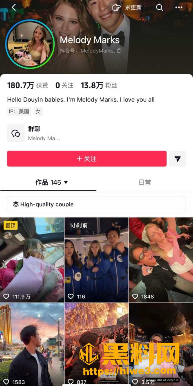 MelodyMarks与男友性爱视频1